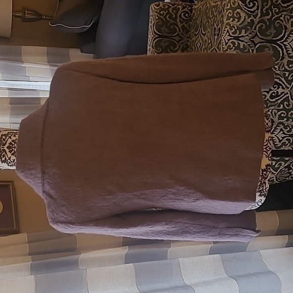 Talbots sz 4 lavendar wool alpaca mohair blend soft gorgeous blazer jacket zip - Picture 4 of 7